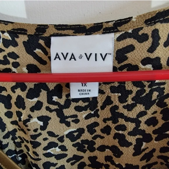 Ava & Viv Animal Print Maxi Dress - Picture 8 of 8